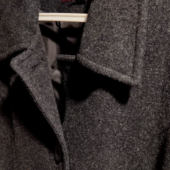 ♥️Stephanie Mathews 100% wool long coat size 8 missy used excellent condition, - Picture 6 of 8